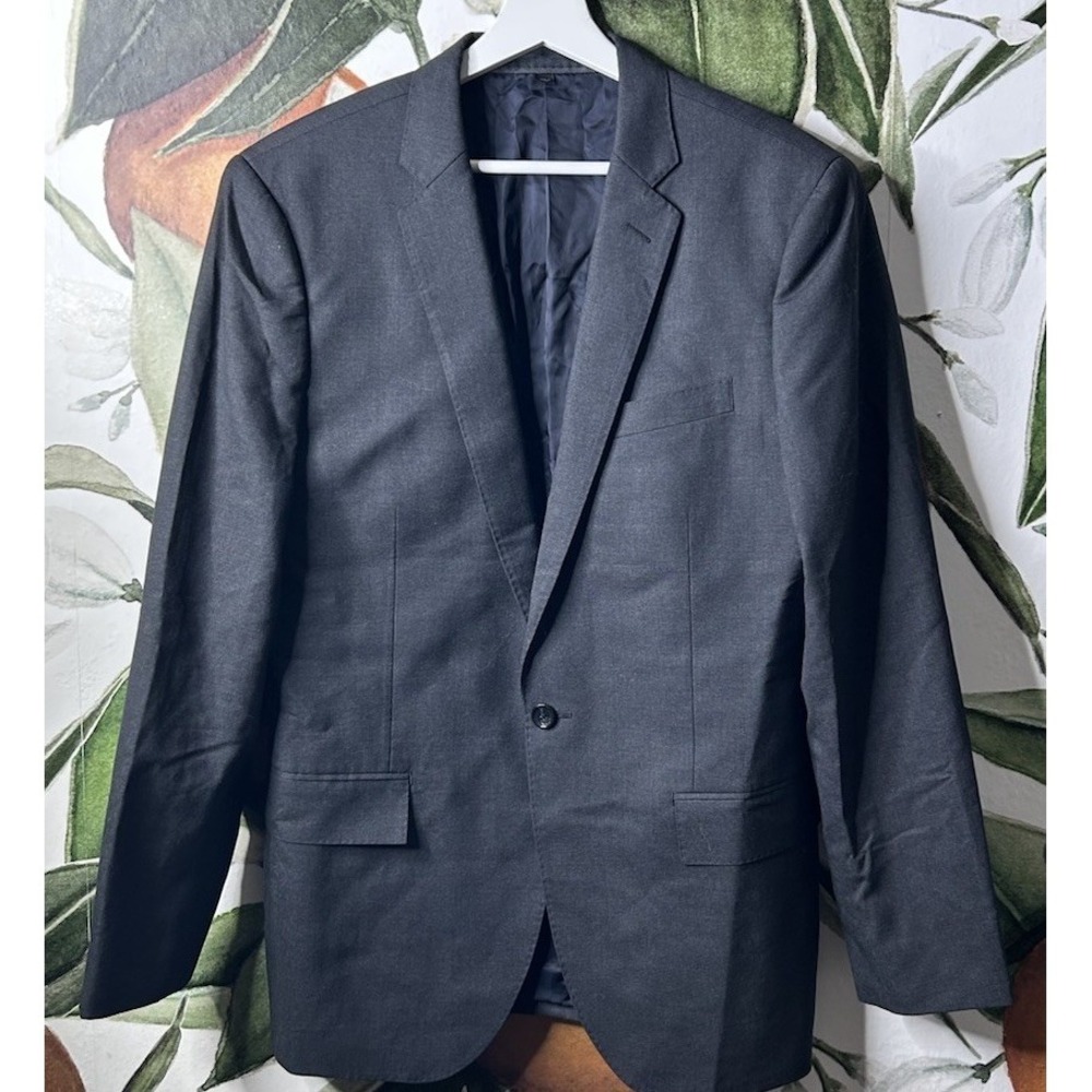 J.Crew Ludlow Loro Piana Super 120's Fully Lined 100% Wool Gray Blazer 40 Reg